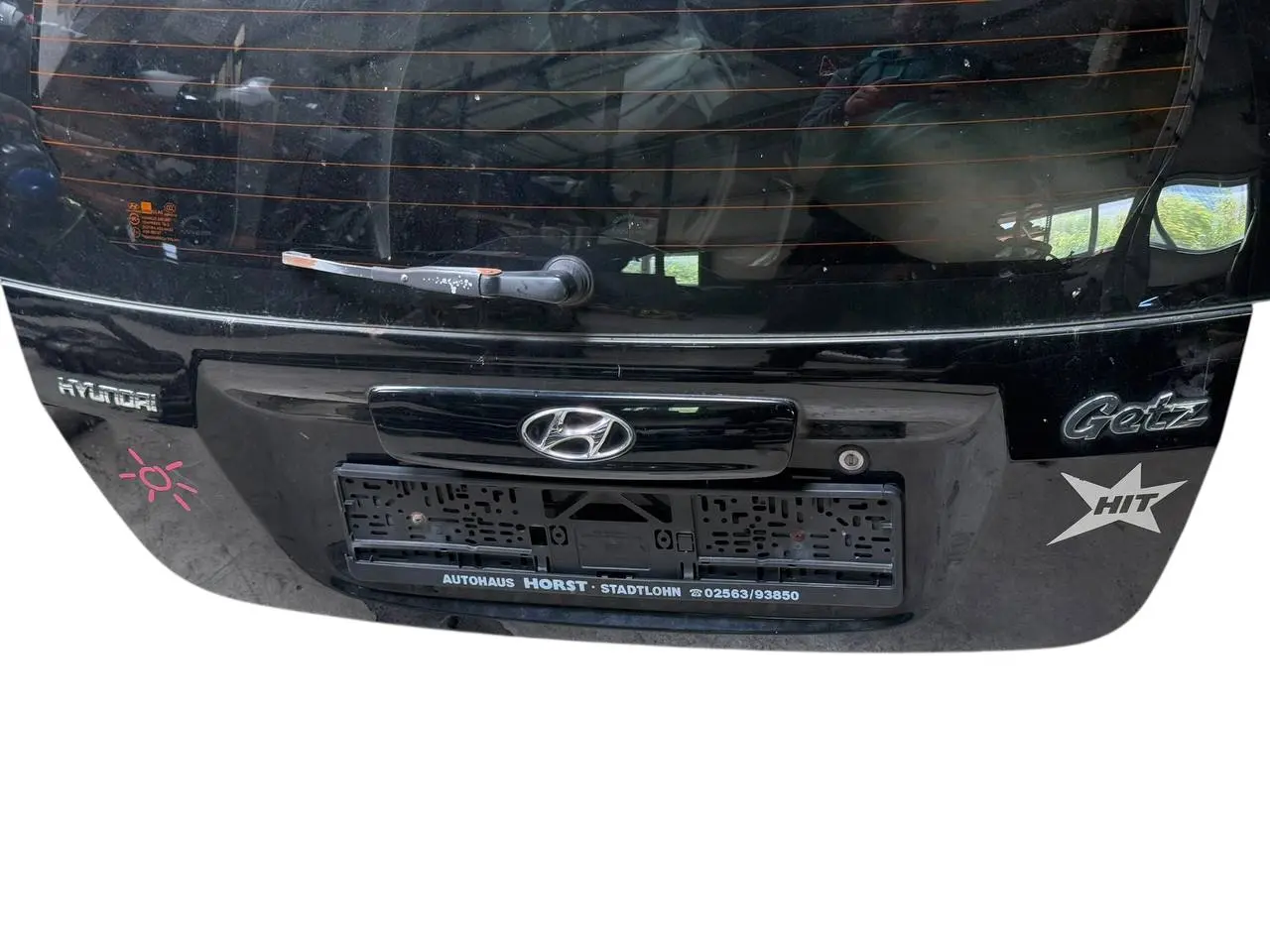 Heckklappe Kofferraum Hyundai Getz 1.1 MPI 2007 FC: Schwarz EB