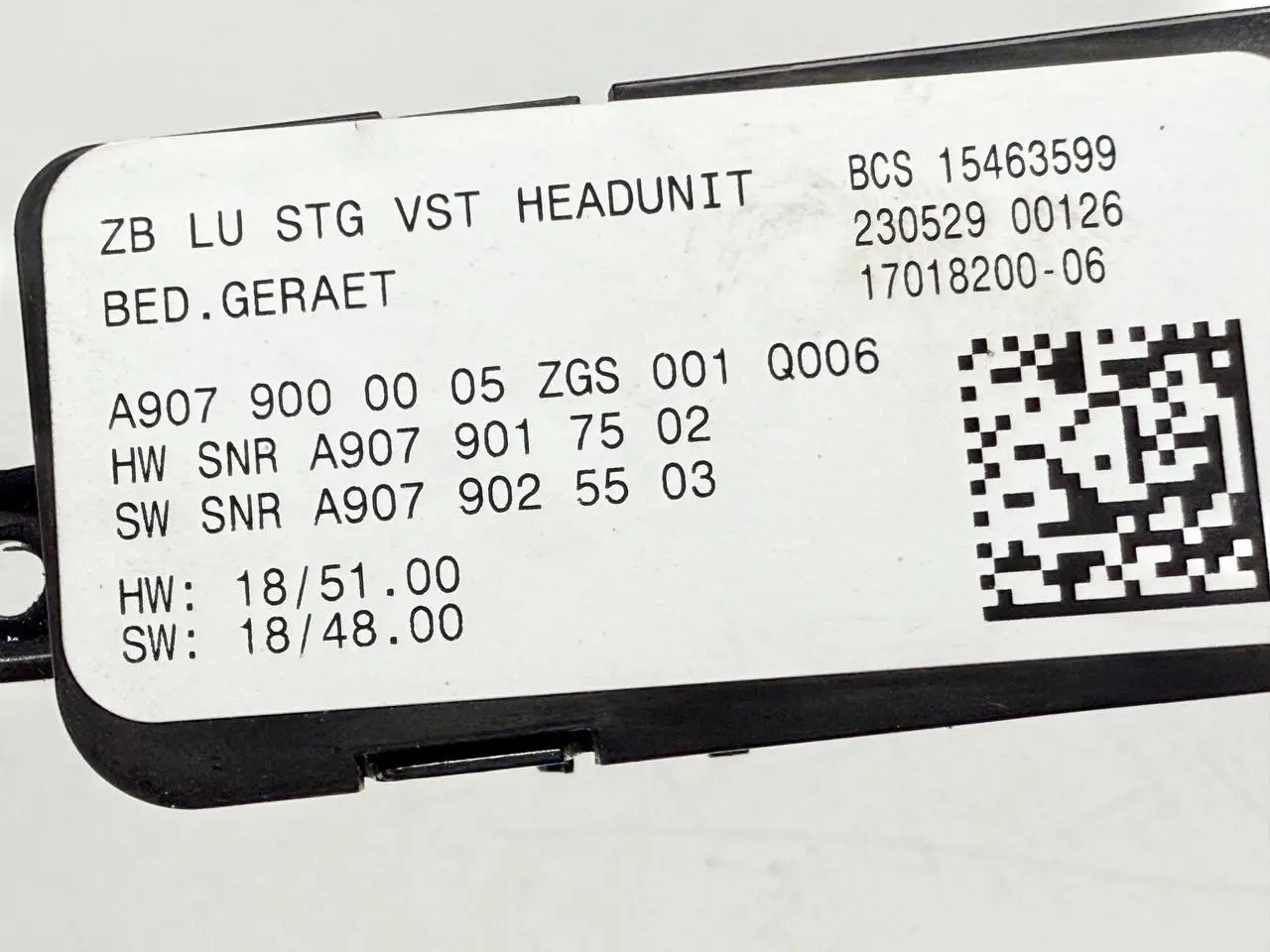 Mehrfachschalter Mercedes Benz W907 Sprinter 311 CDI 2023 A9079000005