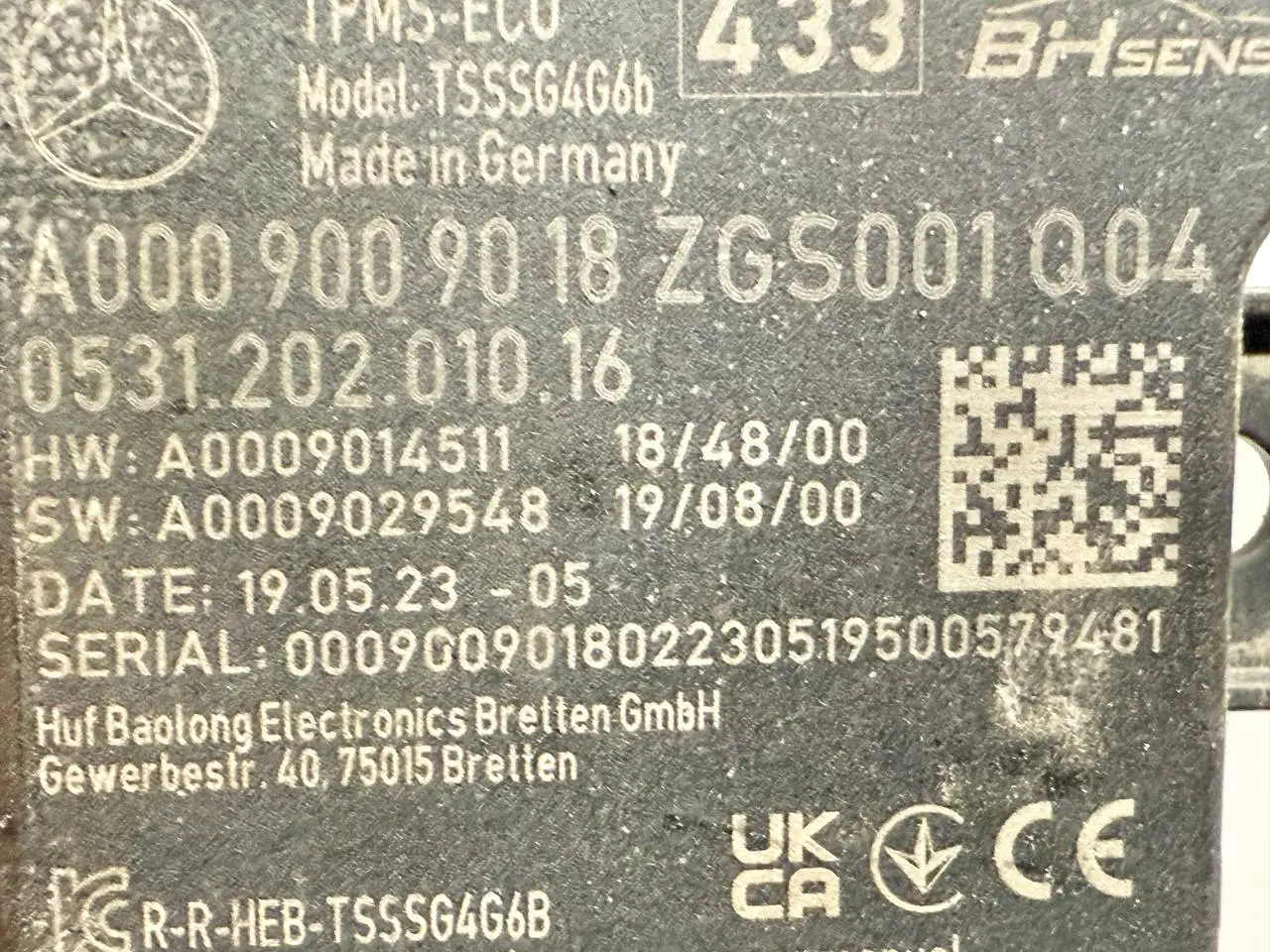 RDKS Modul Steuergerät Mercedes Benz W907 Sprinter 311 CDI 2023 A0009009018