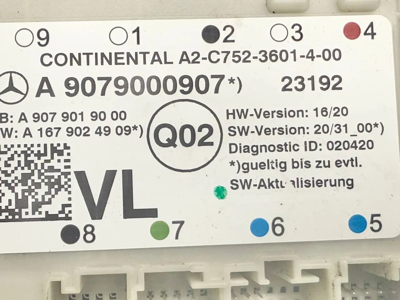 Türsteuergerät Vorne links Mercedes Benz W907 Sprinter 311 CDI 2023 A9079000907