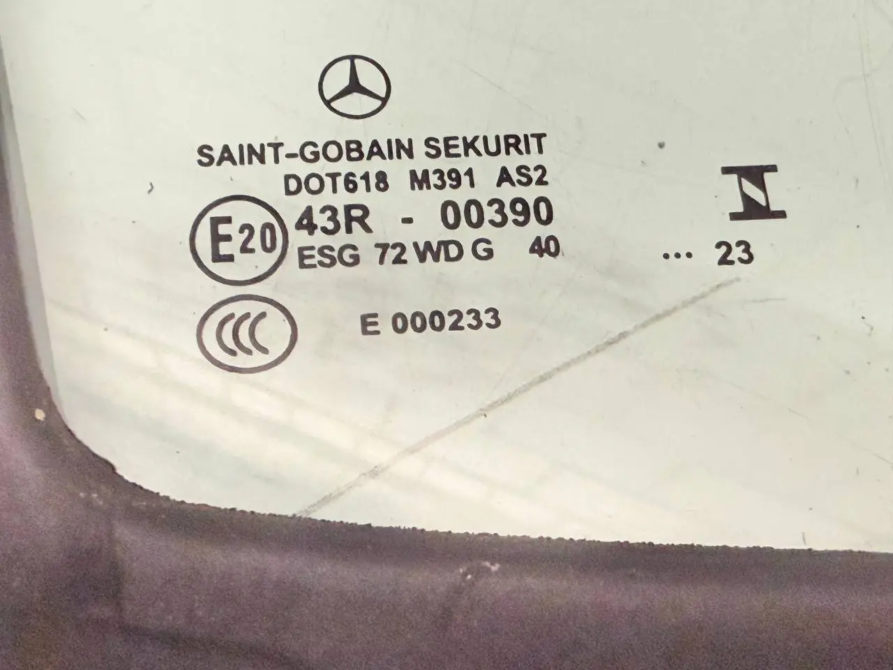 Dreiecksscheibe vorne Mercedes Benz W907 Sprinter 311 CDI 2023 A9106710300
