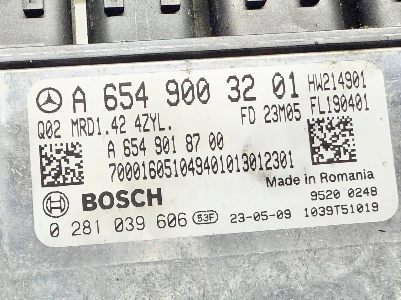 Motorsteuergerät ECU Mercedes Benz W907 Sprinter 311 CDI 2023 A6549003201