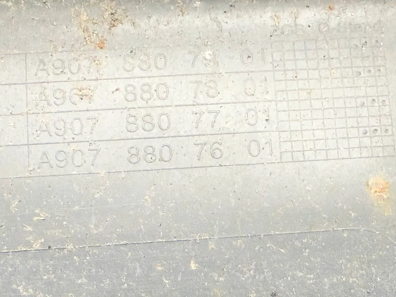 Hintere Stoßstange Führung Mercedes Benz W907 Sprinter 311 CDI 2023 A9078851100