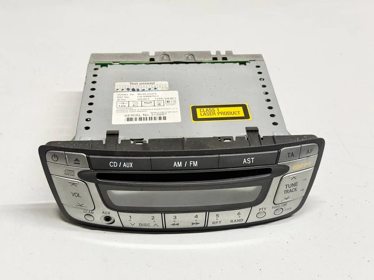 Radio Autoradio CD- Aygo 107 Citroen C1 Peugeot 107 1.0L 2008 861200H010