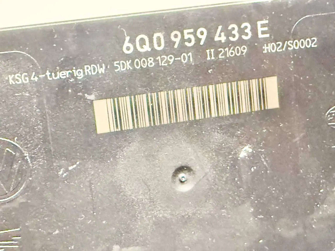 Komfortsteuergerät Zentralverriegelung Polo VW Polo 9N3 1,2L 2009 6Q0959433E