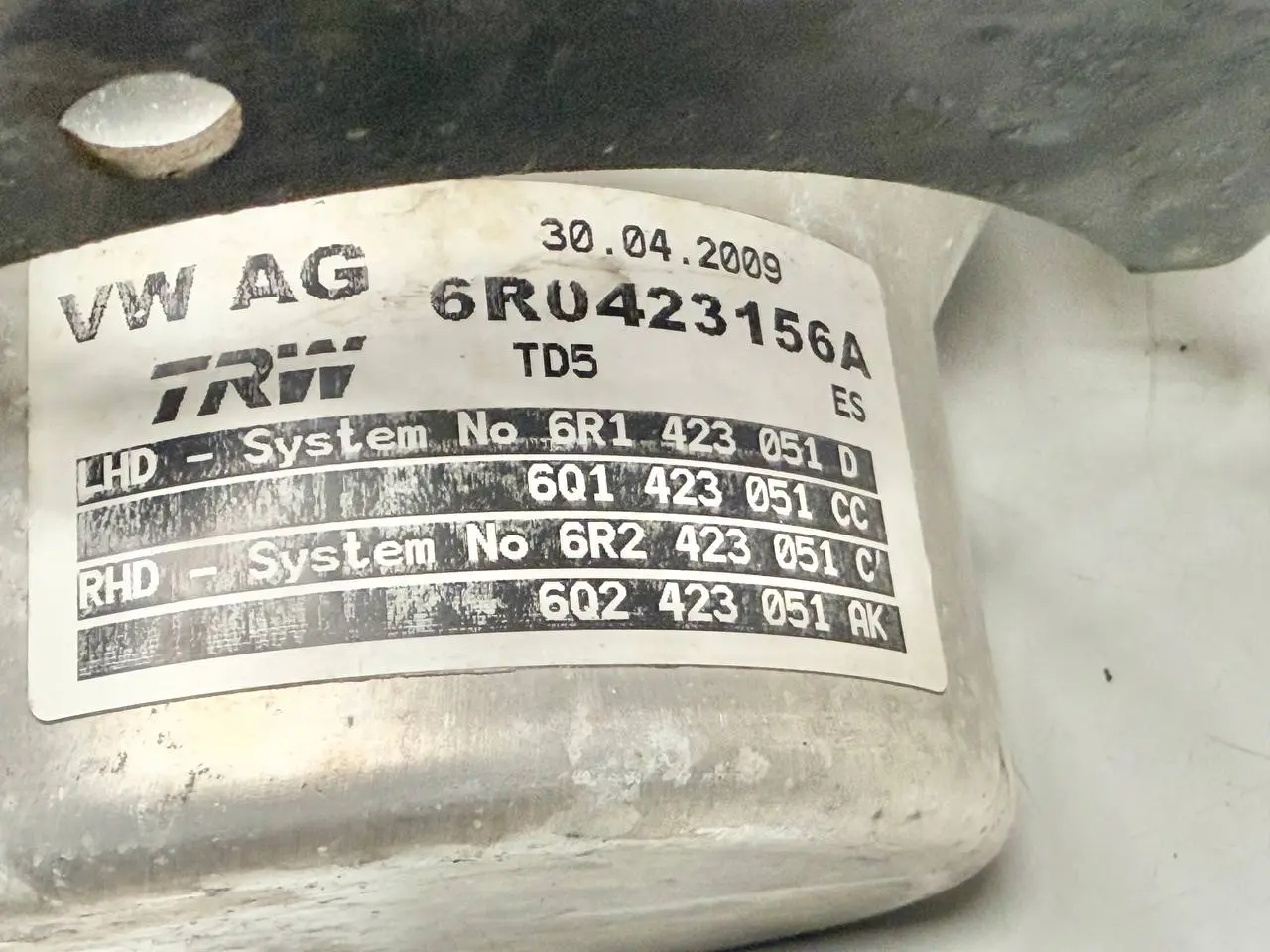 Elektrische Servopumpe Ibiza Fabia Polo V 6R VW Polo 9N3 1,2L 2009 6R0423156A
