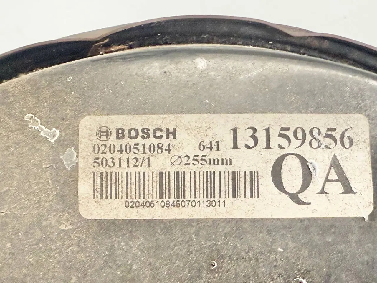 Bremskraftverstärker MERIVA-A 1.4L 2005 Opel MERIVA-A 1.4L 2005 0204051084
