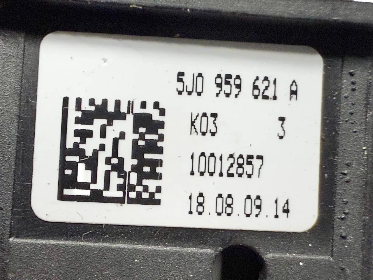 Schalter Heckscheibenheizung SKODA Roomster/Fabia 5J0 1.4 2010 5J0959621A