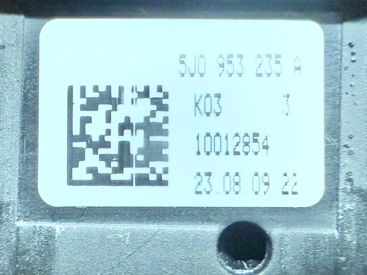 Warnblinkschalter Warnblinktaster SKODA Roomster/Fabia 5J0 1.4 2010 5J0953235A