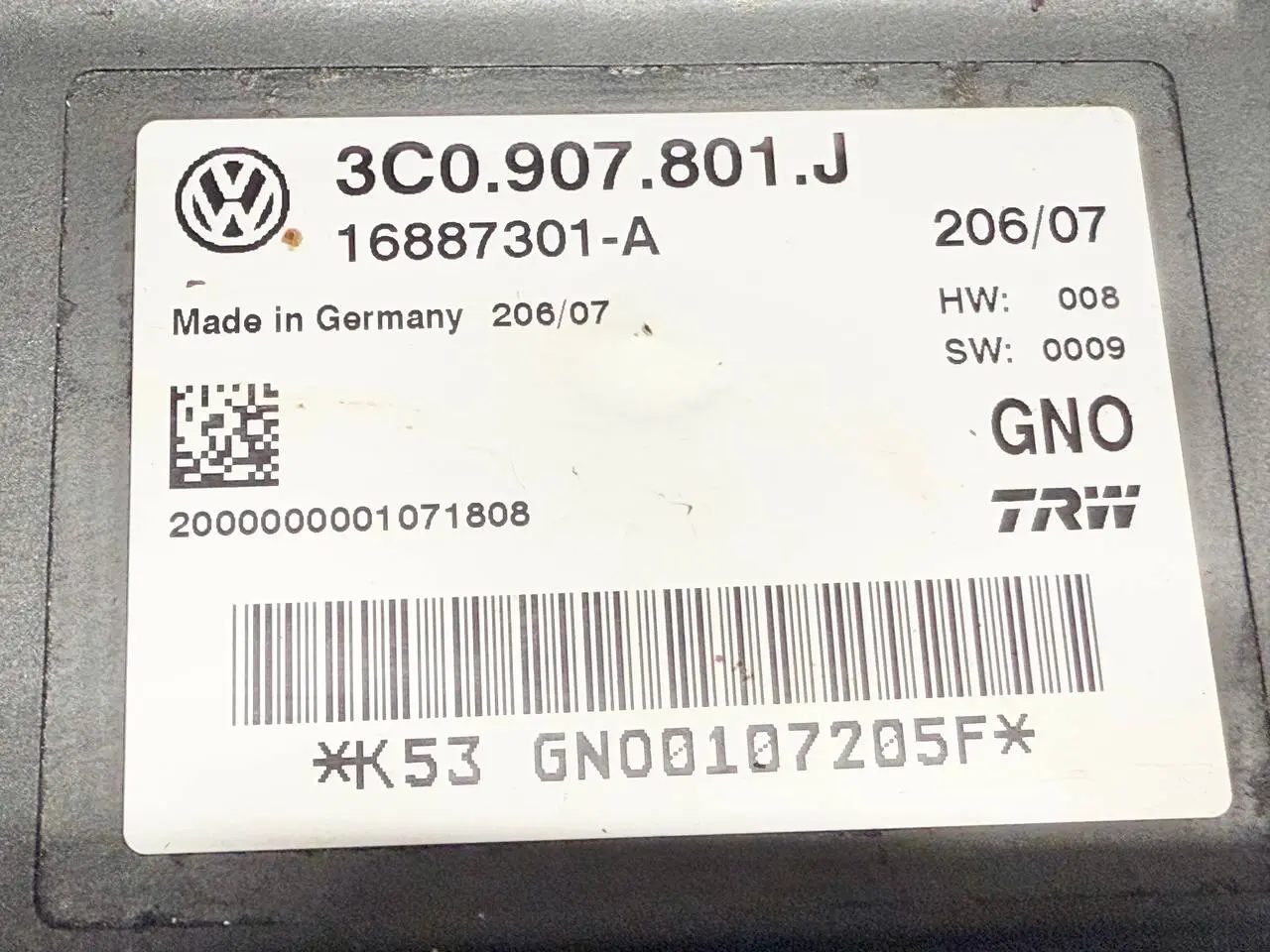 Steuergerät Feststellbremse Handbremse VW Passat 3C Limo 1.9L TDI 3C0907801J
