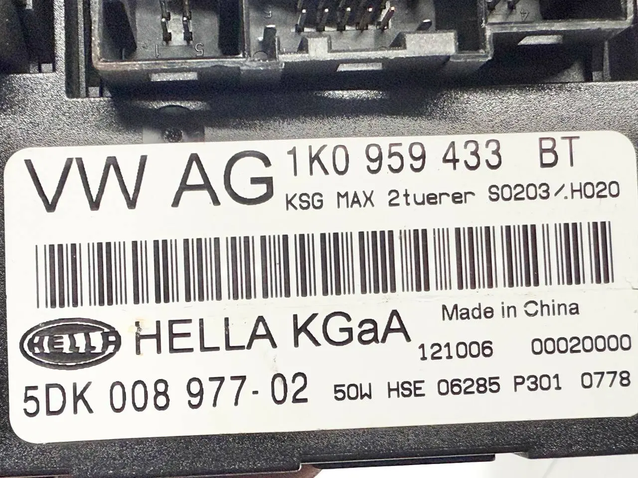 Komfortsteuergerät Zentralsteuergerät Golf Golf 5 1K1 1,9 TDI 2006 1K0959433BT