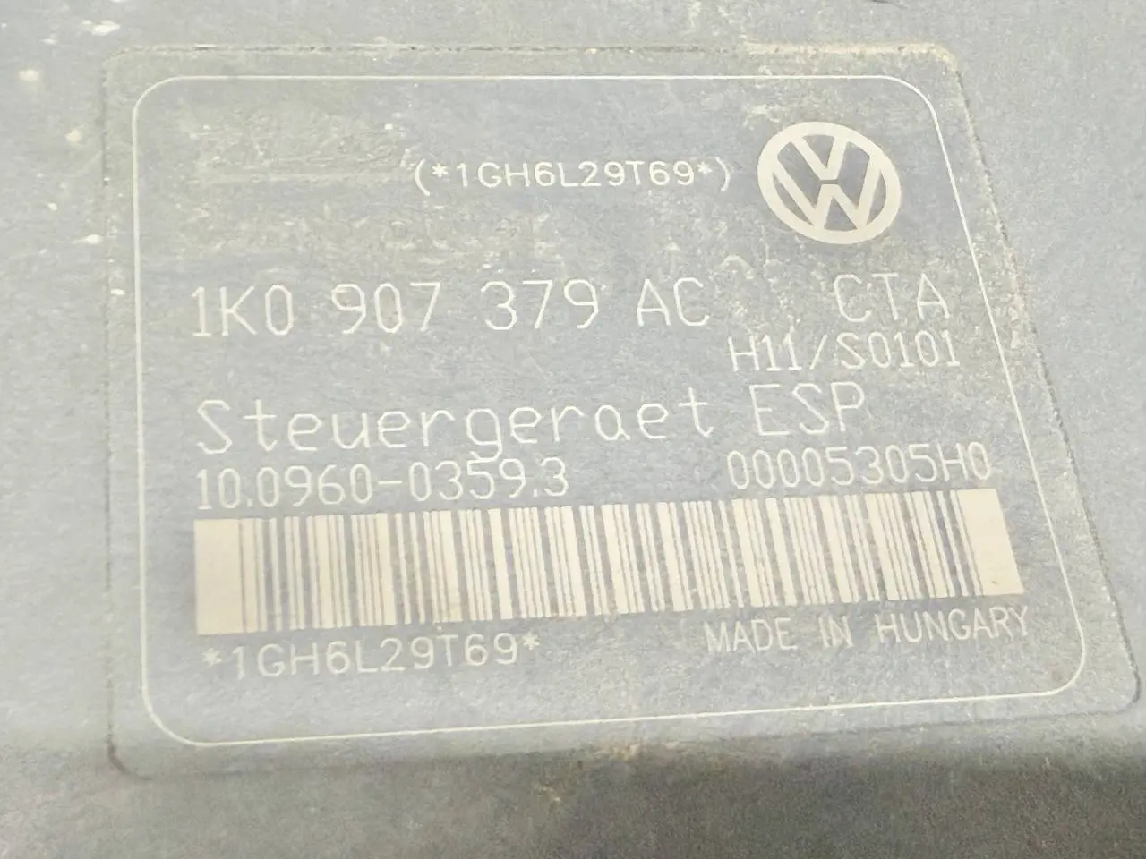 ABS Steuergerät Hydraulikblock Plus VW Golf V 5 2007 1K1 1.4L TSI 1K0907379AC